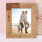 The Love We Give Away Is The Only Love We Keep Personalized Wooden Frame 8" x 10" Brown (Vertical)
