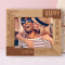 Happy Valentine's Day Personalized Wooden Frame-10" x 8" Brown Horizontal