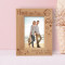 I Love You To The Moon And Back Personalized Wooden Frame 4" x 6" Brown (Vertical)