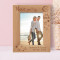 I Love You To The Moon And Back Personalized Wooden Frame 5" x 7" Brown (Vertical)