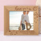 I Love You To The Moon And Back Personalized Wooden Frame-10" x 8" Brown Horizontal
