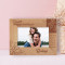 I Want To Always Be Loved By You Personalized Wooden Frame-6" x 4" Brown Horizontal