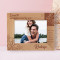 I Want To Always Be Loved By You Personalized Wooden Frame-7" x 5" Brown Horizontal