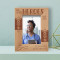 Not Every Heroes Wear Capes Personalized Wooden Frame 4" x 6" Brown (Vertical)