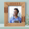 Not Every Heroes Wear Capes Personalized Wooden Frame 8" x 10" Brown (Vertical)