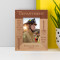 Fire Department Personalized Wooden Frame 3" x 5" Brown (Vertical)