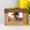 Fire Department Personalized Wooden Frame-6" x 4" Brown Horizontal
