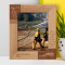 When A Men Becomes A Fireman His Greatest Act Of Bravery Has Been Accomplished Personalized Wooden Frame 8" x 10" Brown (Vertical)