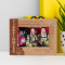 Fire Fighter Personalized Wooden Frame-6" x 4" Brown Horizontal