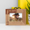 Fire Dept The Hero Is the man Who Lets No Obstacle Prevent Personalized Wooden Frame-5" x 3 1/2" Brown Horizontal