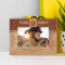 Fire Dept It Is During The Hard Times When The Hero Within Us Is Revealed Personalized Wooden Frame-6" x 4" Brown Horizontal