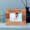 Happy Doctor's Day Personalized Wooden Frame-5" x 3 1/2" Brown Horizontal