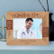 Happy Doctor's Day Personalized Wooden Frame-7" x 5" Brown Horizontal