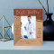 Wherever The Art Of Medicine Is Loved There Is Also A Love Of Humanity Personalized Wooden Frame 3" x 5" Brown (Vertical)