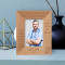 The Aim Of Medicine Is To Prevent Disease And Prolong Life Personalized Wooden Frame 3" x 5" Brown (Vertical)