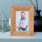 The Aim Of Medicine Is To Prevent Disease And Prolong Life Personalized Wooden Frame-4" x 6" Brown (Vertical)