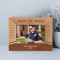 My Heroes Are Those Who Risk Their Lives Every Day Personalized Wooden Frame-6" x 4" Brown Horizontal