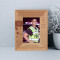 My Heroes Are Those Who Risk Their Lives Every Day Personalized Wooden Frame 3" x 5" Brown (Vertical)