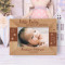 Hello Baby Happiness Is Homemade Personalized Wooden Frame-6" x 4" Brown Horizontal