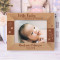 Hello Baby Happiness Is Homemade Personalized Wooden Frame-7" x 5" Brown Horizontal