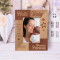 Children Bring Us A Piece Of Heaven On Earth Personalized Wooden Frame 3" x 5" Brown (Vertical)