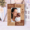 Children Bring Us A Piece Of Heaven On Earth Personalized Wooden Frame-4" x 6" Brown (Vertical)