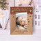 Hello Baby Personalized Wooden Frame 3" x 5" Brown (Vertical)