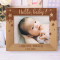 Hello Baby Personalized Wooden Frame 10" x 8" Brown Horizontal