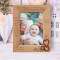 My Baby Girl Is One Of My Greatest Treasures In Life Personalized Wooden Frame 5" x 7" Brown (Vertical)