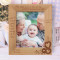 My Baby Girl Is One Of My Greatest Treasures In Life Personalized Wooden Frame 8" x 10" Brown (Vertical)