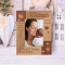 Welcome To The World Personalized Wooden Frame 3" x 5" Brown (Vertical)