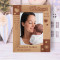 Welcome To The World Personalized Wooden Frame 5" x 7" Brown (Vertical)