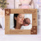Welcome To The World Personalized Wooden Frame-7" x 5" Brown Horizontal