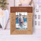 From The Moment You Were Placed In Our Arms Personalized Wooden Frame 3" x 5" Brown (Vertical)