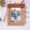 From The Moment You Were Placed In Our Arms Personalized Wooden Frame-4" x 6" Brown (Vertical)