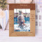 From The Moment You Were Placed In Our Arms Personalized Wooden Frame 5" x 7" Brown (Vertical)