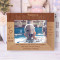 From The Moment You Were Placed In Our Arms Personalized Wooden Frame-7" x 5" Brown Horizontal