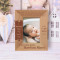 The Very First Moment I Beheld Him Personalized Wooden Frame 3" x 5" Brown (Vertical)