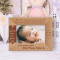 The Very First Moment I Beheld Him Personalized Wooden Frame-6" x 4" Brown Horizontal