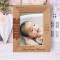The Very First Moment I Beheld Him Personalized Wooden Frame 5" x 7" Brown (Vertical)
