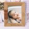 The Very First Moment I Beheld Him Personalized Wooden Frame 8" x 10" Brown (Vertical)