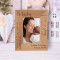 Hi Baby Personalized Wooden Frame 3" x 5" Brown (Vertical)