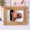 Hi Baby Personalized Wooden Frame-7" x 5" Brown Horizontal