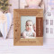 The Best Feeling In The World Personalized Wooden Frame 3" x 5" Brown (Vertical)