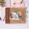 Ten Little Fingers Ten Perfect Toes Personalized Wooden Frame-5" x 3 1/2" Brown Horizontal-5" x 3 1/2" Brown Horizontal