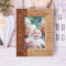 Ten Little Fingers Ten Perfect Toes Personalized Wooden Frame 4" x 6" Brown (Vertical)