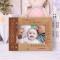Ten Little Fingers Ten Perfect Toes Personalized Wooden Frame-6" x 4" Brown Horizontal