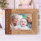 Ten Little Fingers Ten Perfect Toes Personalized Wooden Frame-7" x 5" Brown Horizontal