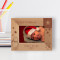 My First Christmas Personalized Wooden Frame-5" x 3 1/2" Brown Horizontal