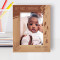 My First Christmas Personalized Wooden Frame 5" x 7" Brown (Vertical)